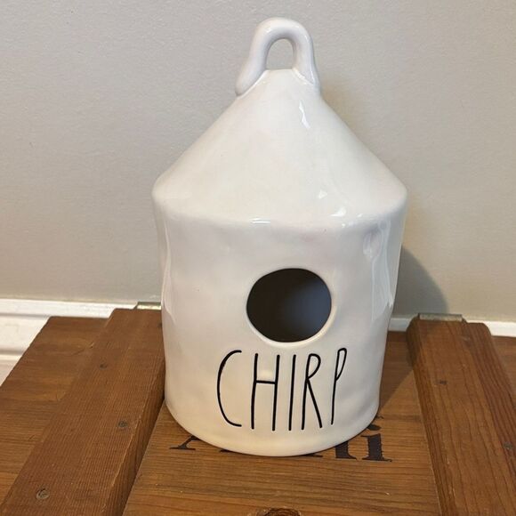 Rae Dunn Other - RAE DUNN "CHIRP " Birdhouse Flat Bottom, Bird On Back